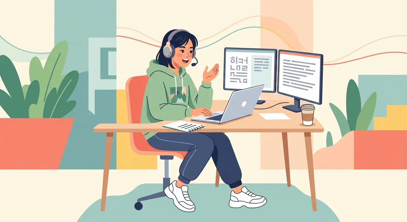 Ilustrasi perkuliahan jurusan Sastra Korea