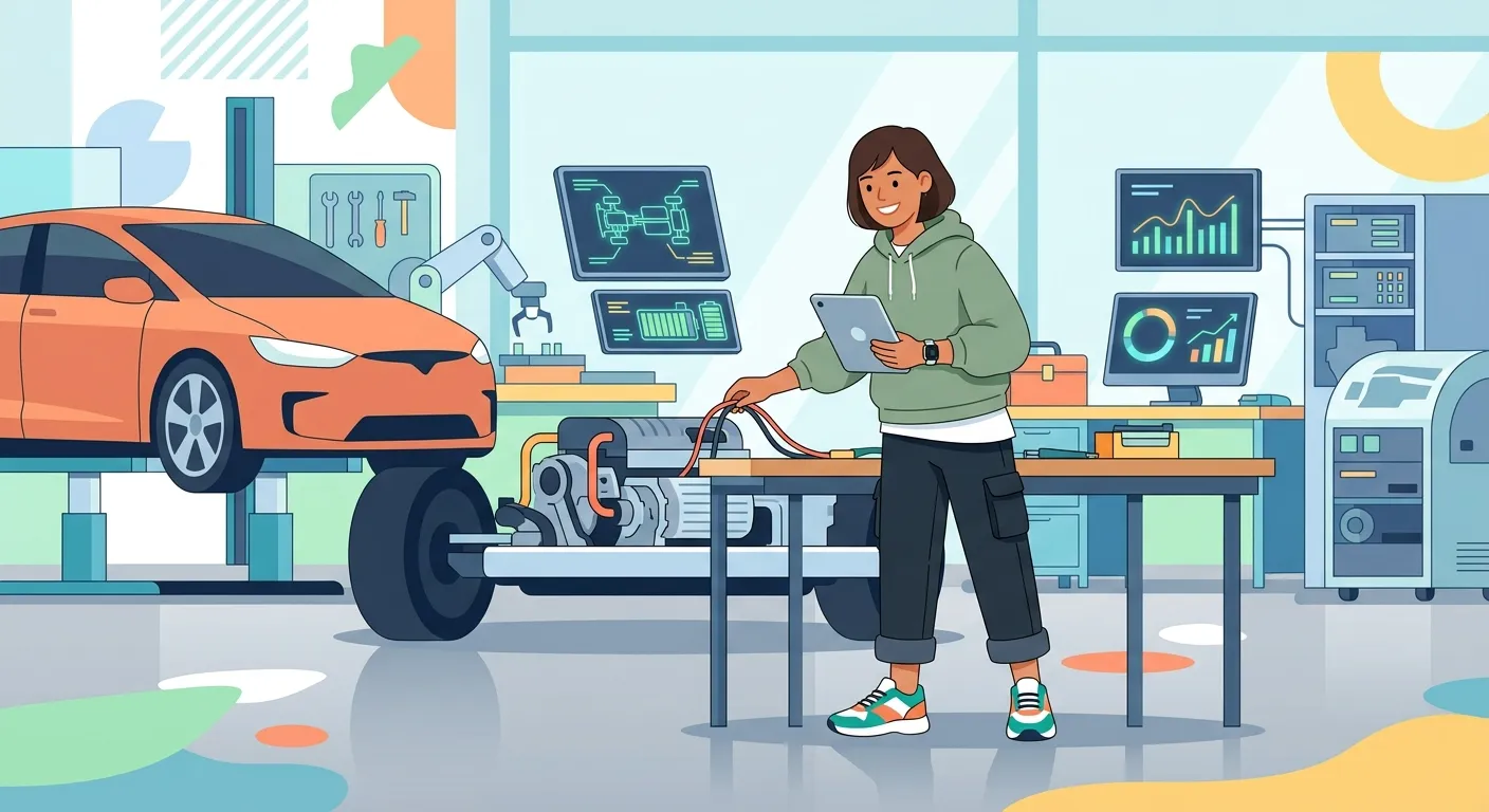 Ilustrasi perkuliahan jurusan Teknik Otomotif