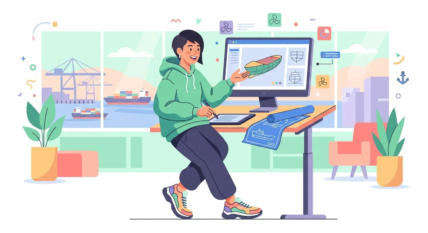 Ilustrasi perkuliahan jurusan Teknik Perkapalan